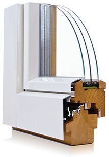 Алюминиевый (белый) оклад на деревянное окно